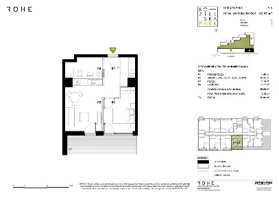 2-pokojowe mieszkanie 39m2 + taras Bezpośrednio
