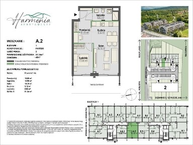 APARTAMENT 54,25M - 1 PIĘTRO/ 2 POKOJE / OGRÓD ZIMOWY/ PIĘKNY WIDOK