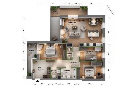 Apartament z dwoma TARASAMI > duży Salon 37m2 !