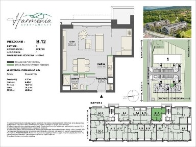 APARTAMENT A.9 BUD. NR. 2 - 50,72MKW/ 1 PIĘTRO/ 1 POKÓJ/ OGRÓD ZIMOWY