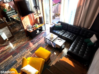 Stylowy, dwupoziomowy apartament z ogrodem i garażem