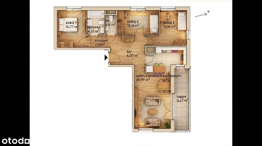 OKAZJA! 4pok. 82m2| Osobna kuchnia>WC>MP w hali! Dwustronne|Loggia!