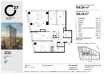 5-pokojowe mieszkanie 136m2 Bezpośrednio