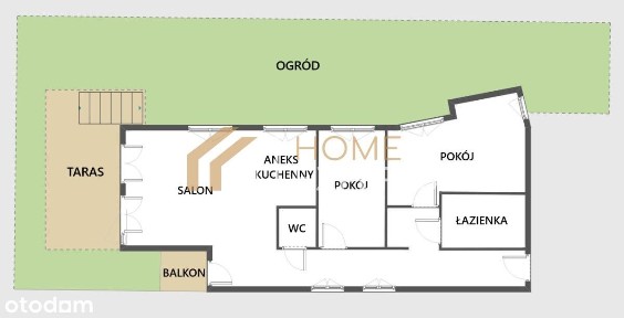 Pry samym morzu, 1 linia zabudowy, duży ogród