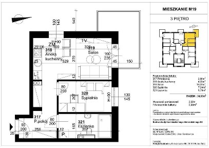 MIESZKANIE NA SPRZEDAŻ ul. Sienkiewicza w Solcu-Zdroju B3 M19 34,83m2