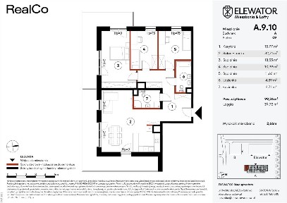 4-pokojowe mieszkanie 99m2 + loggia Bez Prowizji