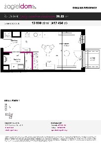 Orkana Residence 3 | mieszkanie 1-pok nr 22 z ogródkiem