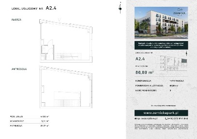 LOKAL USŁUGOWY 32m2 NA PIĘTRZE z osobnym wejściem