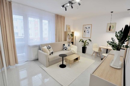 Apartament Studio | 1 Piętro | Balkon | Prywatny Parking | Premium