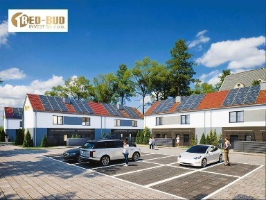 Nowe Szeregi Bezczynszowe 69 m2, Parking, Fotowoltaika, Ogródek