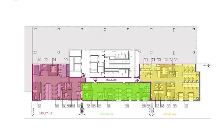 Małe moduły biurowe od 150 m² w budynku Domaniewska 48
