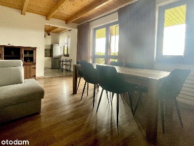 Drewniany dom całoroczny 98m2 z werandą, działka 1500m, umeblowany