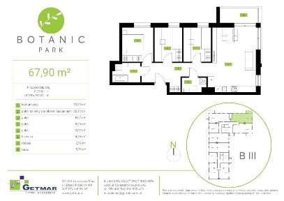 Botanic Park | nowoczesny apartament nr 105