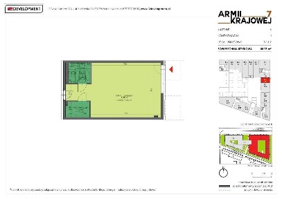 Lokal usługowy 55,52 m² (B.1.U12) | Armii Krajowej 7 et. II | Parter