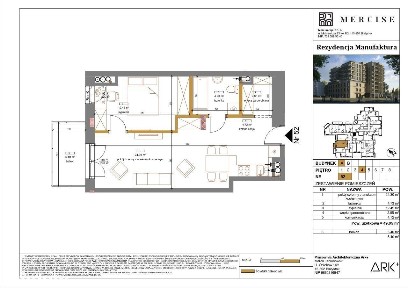 Rezydencja Manufaktura | Apartament 2-pok. | A69|Rabat - 1 000 zł/m2