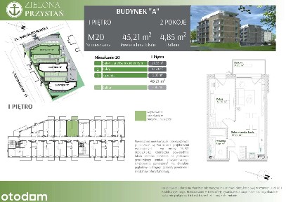 2-pokojowe mieszkanie 42m2 + balkon