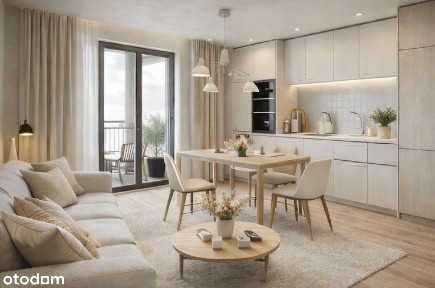 Nowe 2 pokoje | Balkon | 45,46 m² | 1 piętro | Nowa inwestycja