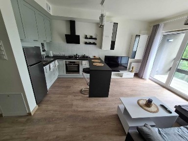 Nowoczesna Kawalerka Plaza Tower 28m2 + Taras z widokiem na park