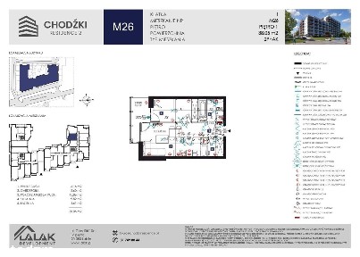 2-pokojowe mieszkanie 38m2 + balkon