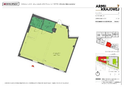 Lokal usługowy 111,08 m² (A.1.U3) | Armii Krajowej 7 etap I | Parter
