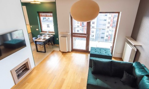 4 pok. Górny Mok. Ul. Obrzeżna dwupoziomowe, garaż, balkon