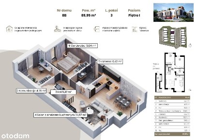 90 m2 + Prywatny Taras NA Dachu / ul. Lwowska