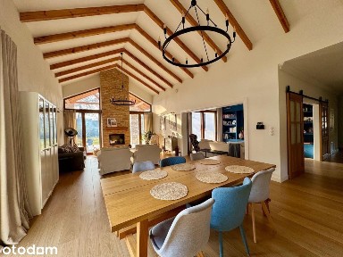 Dom w stylu farmhouse 200m² + garaż,działka 1500m² Leszczydół-Nowiny