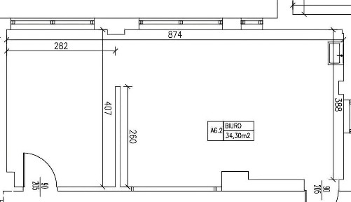 Lokal biurowy do wynajęcia - Toruń, ul. Polna 105 | 35,64 m² | Parter