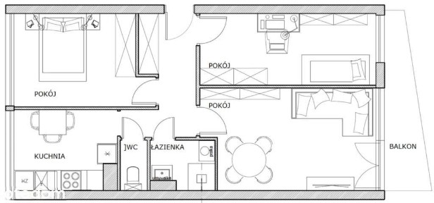 -WYMIANA ELEKTRYKI-54m2-ROZKŁADOWE-3pok-MEDIA MIEJSKIE-BALKON-Zieleń-!