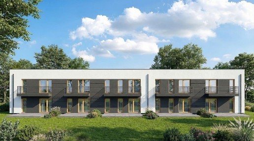 Mieszkanie nr M5 i M6 - 58,65m2 | salon z aneksem | 2 sypialnie | taras