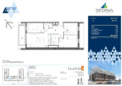 Sedina | apartament 3-pok. | A3.8.5