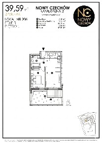 2-pokojowe mieszkanie | 46,05 m² | Nowy Czechów | ul. Kameralna