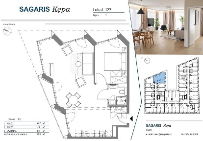 Nowoczesny apartament na Kępie Mieszczańskiej | Mieszkanie 117