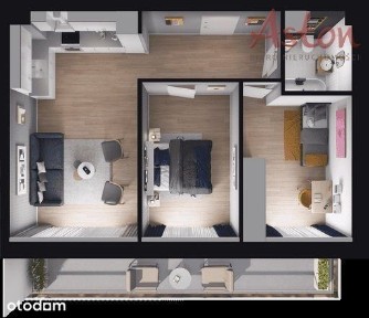 Ogródek i ogrzewanie podłogowe | nowe 3 pokoje