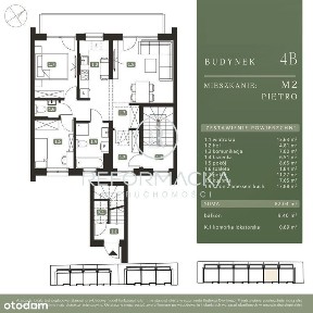 3 pokoje 82 m2 + komórka + balkon
