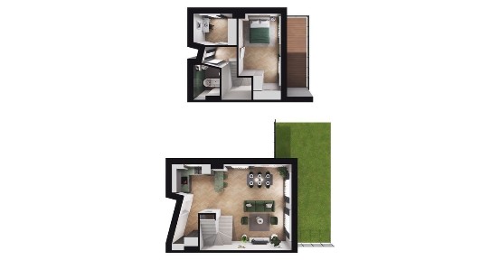 2-pokojowy dom 66m2 + ogródek Bez Pośredników
