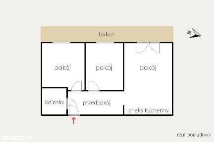 Koszalin, ul. Hallera - 3 pokojowe z dużym balkonem