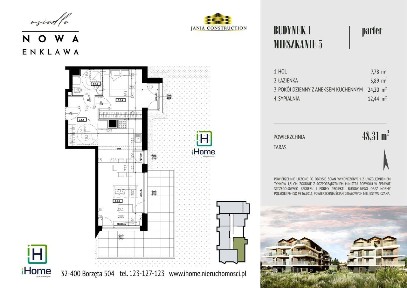 2 pokojowe mieszkanie w centrum - Balkon narożny