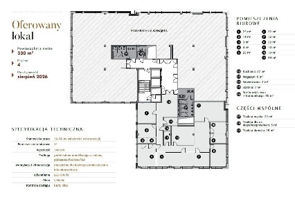 Wykończony lokal biurowy z parkingiem na Krzykach,2km od centrum,330m2
