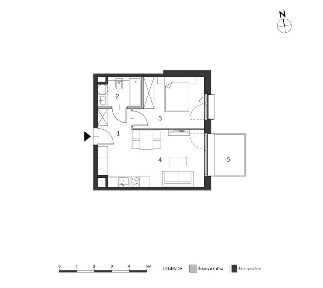 Mieszkanie 2-pokojowe z balkonem | 37 m² | NOHO