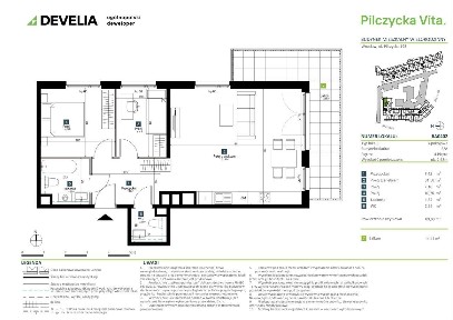 3-pokojowe mieszkanie 63m2 + balkon