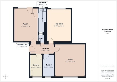 Mieszkanie|Będzin Miasto: 88 m² za 269 tys. zł |Ocieplony blok|Balkon