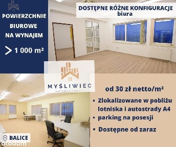 Biura i powierzchnie magazynowe / różne metraże /