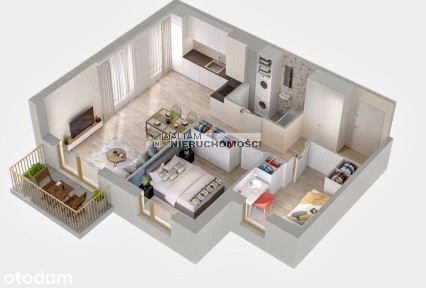 -1000zł/m2! 3pok 50,07m2 IIp. Balkon Mistrzejowice