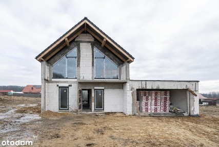 Dom przy lesie|Ludgierzowice|181,48 m2|6 pokoi|nowoczesna bryła