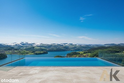 Dom z niezagrożoną panoramą na jezioro Rożnowskie