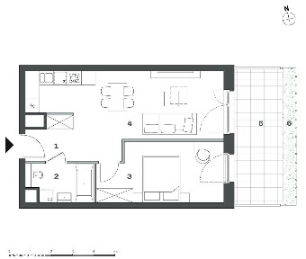 Apartament WYKOŃCZONY POD KLUCZ z loggią i ogrodem - NOHO