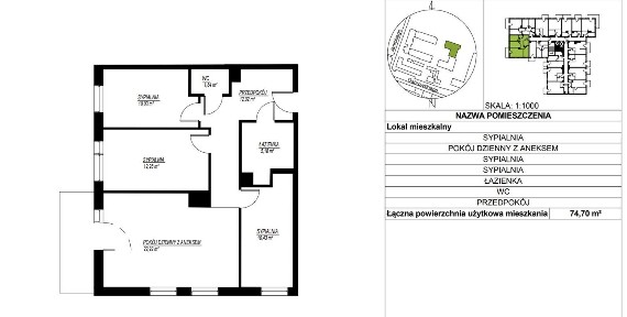 Narożny apartament MARZEŃ na nowym osiedlu JEŻYCE