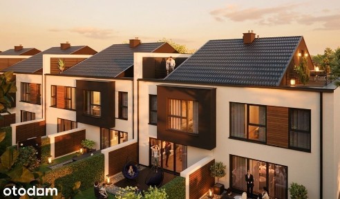 Szeregówka 141,70m2 z garażem i tarasem na dachu!