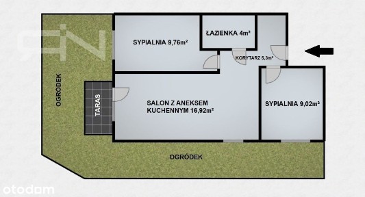 3 pokoje | Ogródek | Hala Garażowa | Komórka
